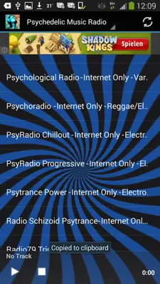 Psychedelic Radio Stations android App screenshot 0