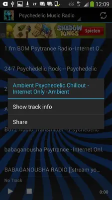 Psychedelic Radio Stations android App screenshot 2